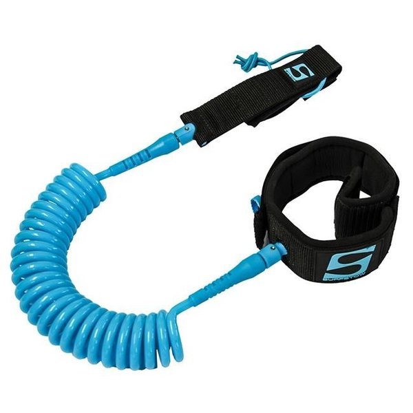 Surfstow SurfStow 50125 Surfstow Sup Leash Coiled Calf; Seafoam - 10 ft. 50125